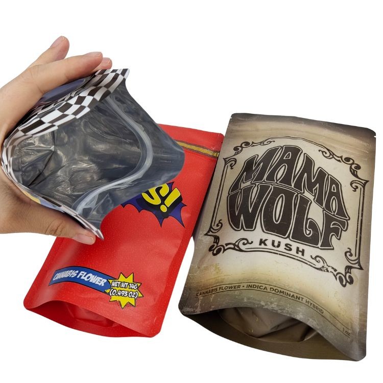 Yantian Port Shipping Kräuterweihrauch Verpackung in CMYK mit Stand-up-Tasche und Reißverschluss