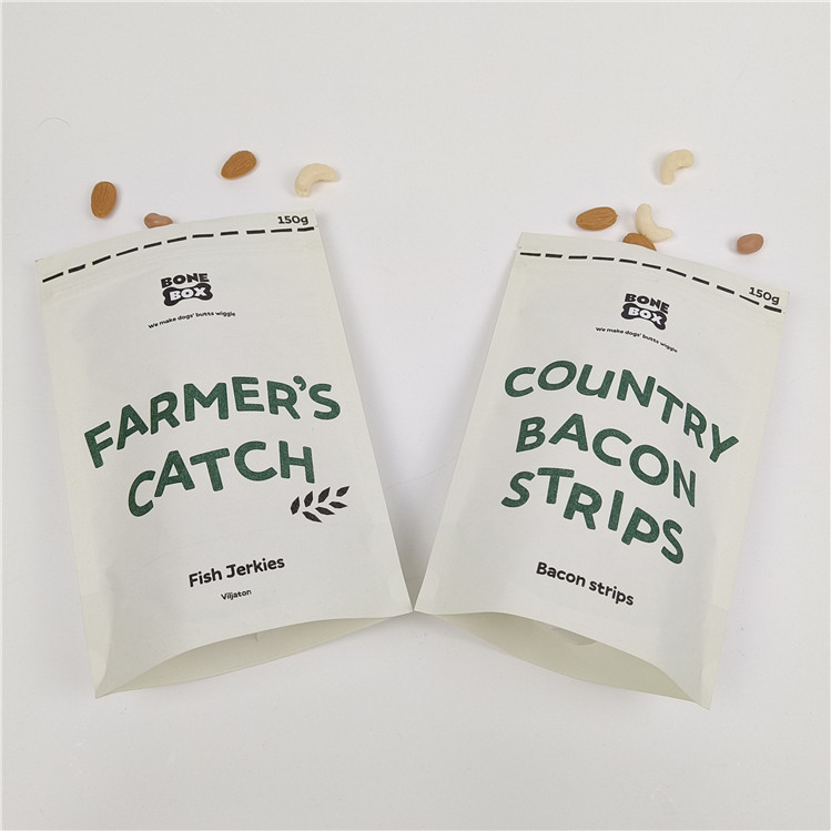 Digitale Druckmaschine Stand-up Reißverschlussbeutel Geruchsfeste Kraftpapierbeutel