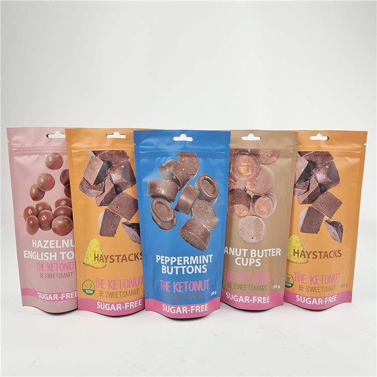 Top Qualität Custom Logo gedruckt Advanced Lamination Stand Up Zipper Taschen für Snack Bag Verpackung