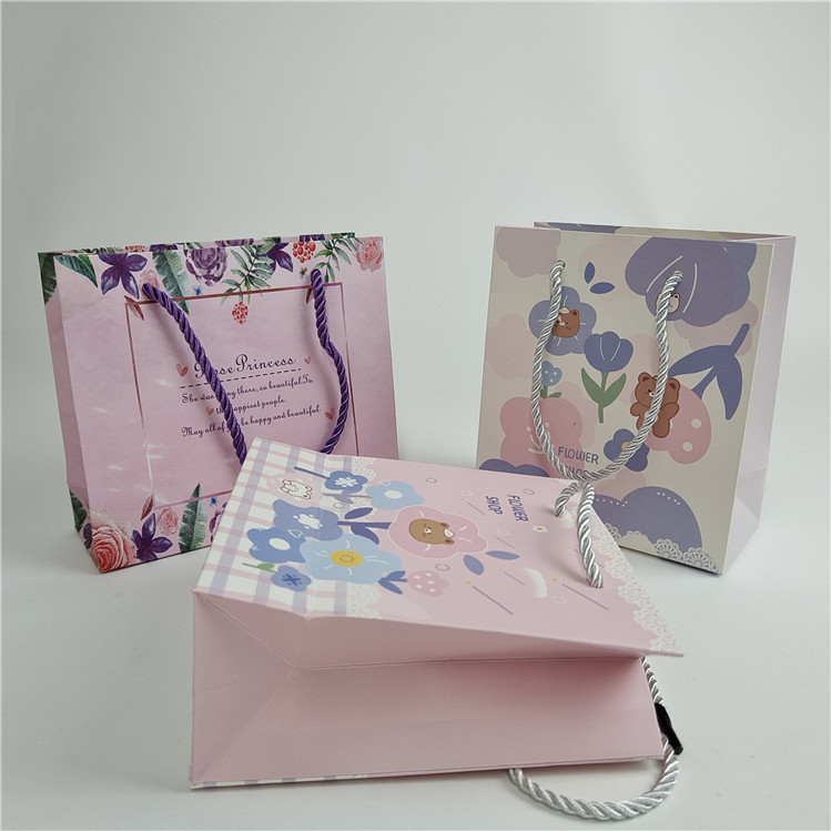 Promotionelle Qualitätssicherung Custom Digital Printing Logo Printed Shopping Paper Bag Verpackung