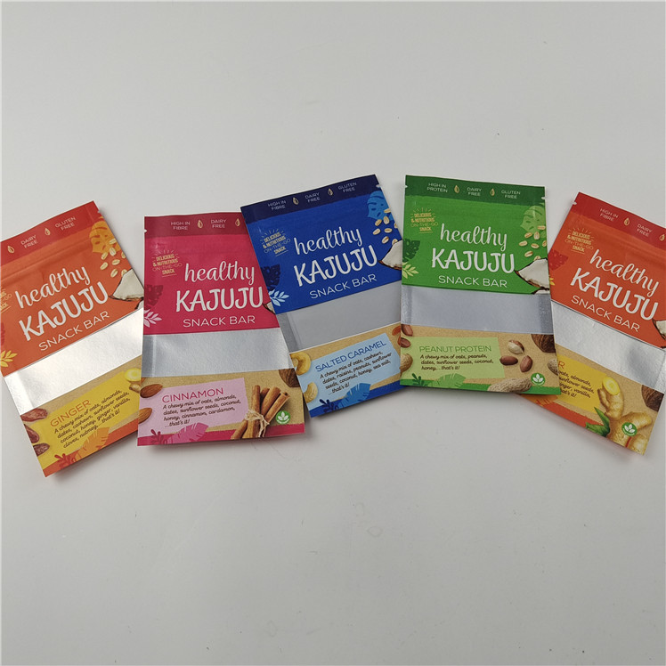 Großhandel recycelbare umweltfreundliche Stand-up-Tasche mit Fenster Feuchtigkeitsdichtheit Lebensmittel-Grade Kunststoff-Verpackungstüten