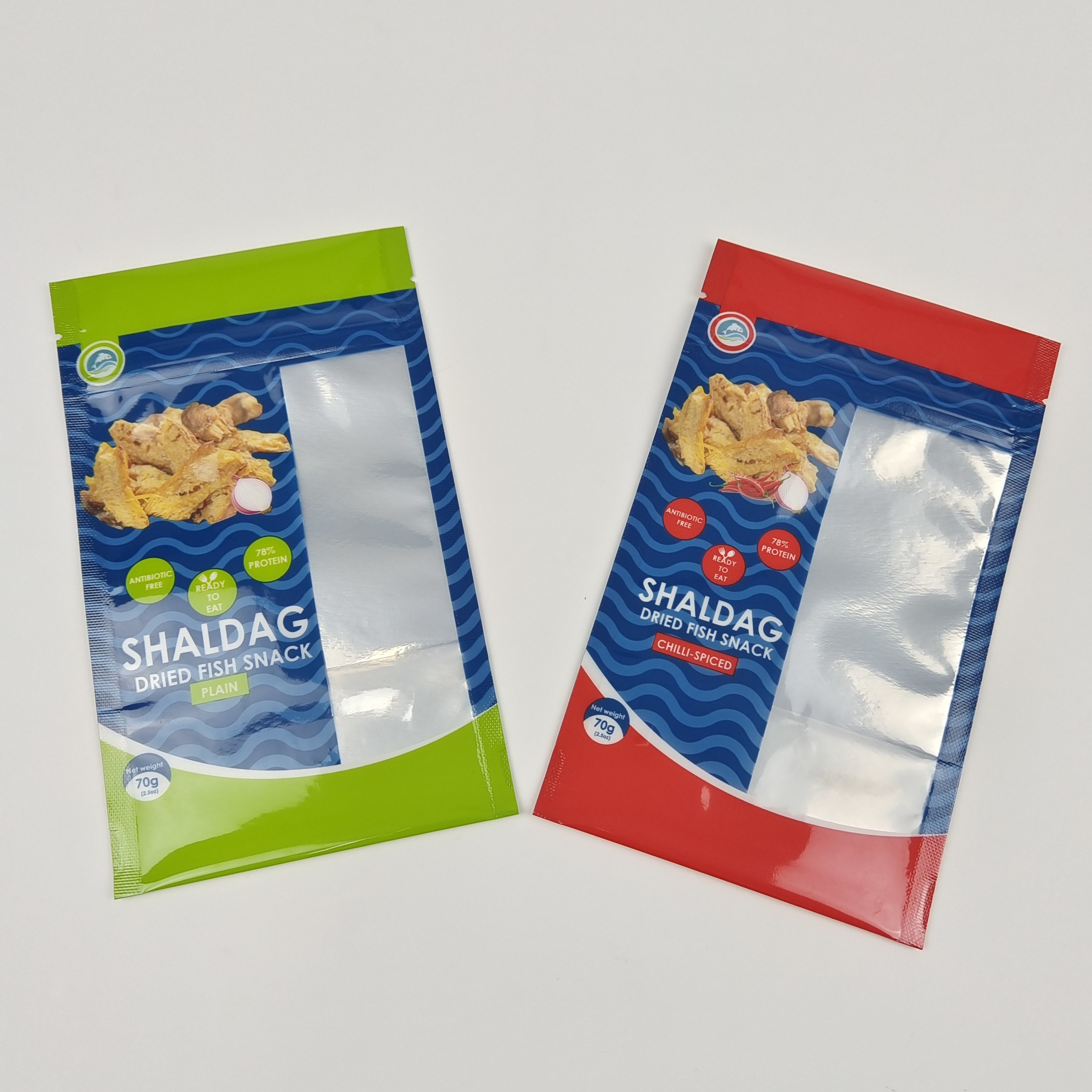 Digitalisch gedruckte Snack-Taschenverpackung mit Reißverschluss für attraktives Design