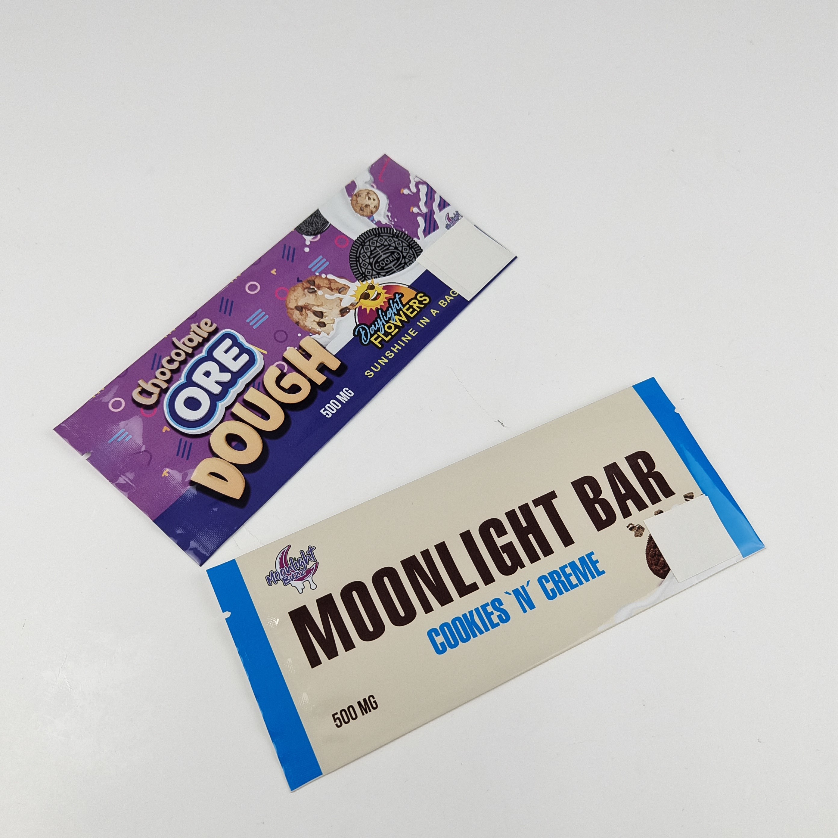 Umweltschonende Folieverpackungen Aufschlagspapiere Stand-up Taschen Schokolade Energy Bar Cookies Snack Verpackung