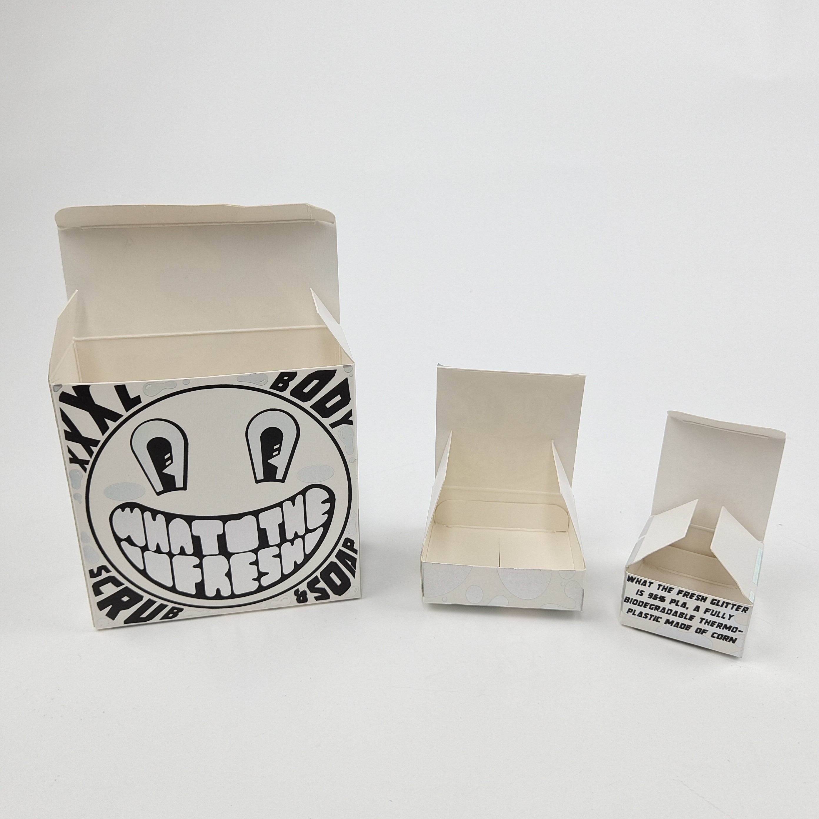 Glanzende UV-Matte-Film-Weißkarton-Papier-Box 400g für die kosmetische Probe Arganöl