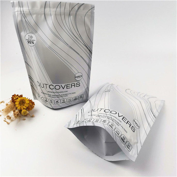 Lebensmittelverpackungen Stand Up Zipper Tasche Heißdichtung Lebensmittelqualität Kunststoffverpackungstüten