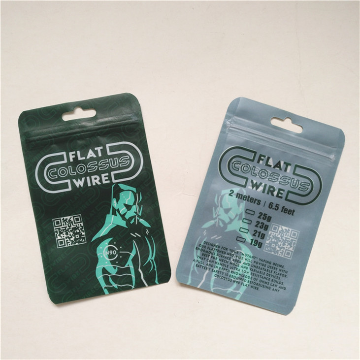 Werbung Wiederverwertbare Qualitätssicherung Drei Seiten versiegelte Mylar Verpackungstüte mit Reißverschluss