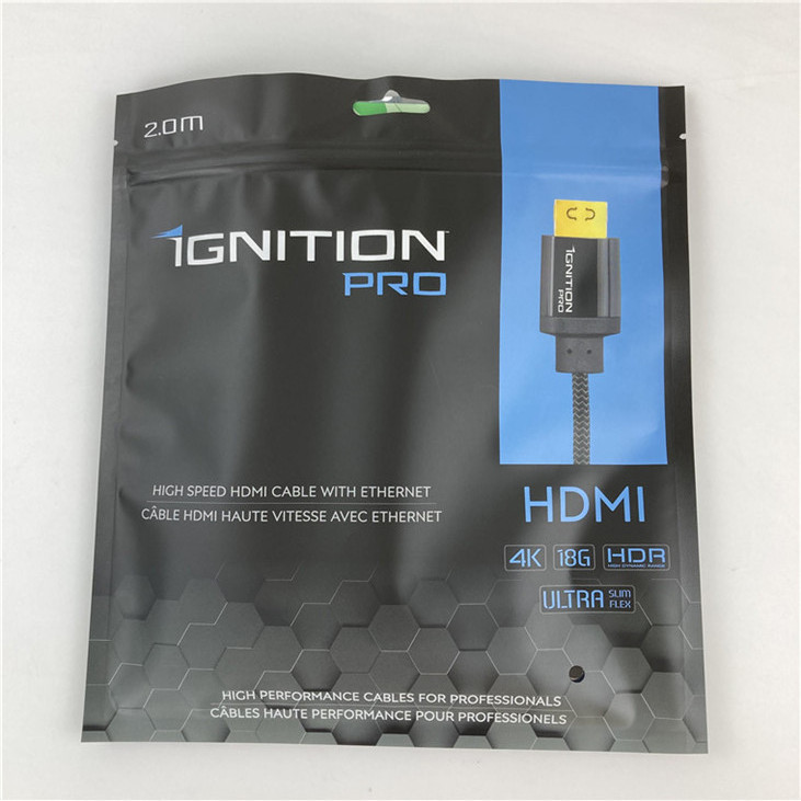 Drei Seiten versiegelte Mylar Packungstüte Flachbeutel mit Reißverschluss Akzeptiert bis zu 10 Farben verfügbar