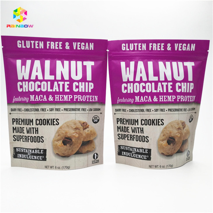 Matte Veredelung Farbiger Druck Aluminiumfolie Mylar Doypack mit individueller Größe und Gestaltung