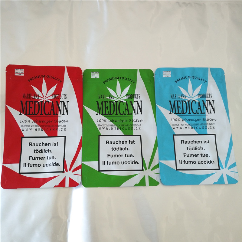 Fudge Cbd Thc sät heiß versiegelbare Plastiktaschen, Aluminiumfolie-Kissen für gummiartiges Cbd