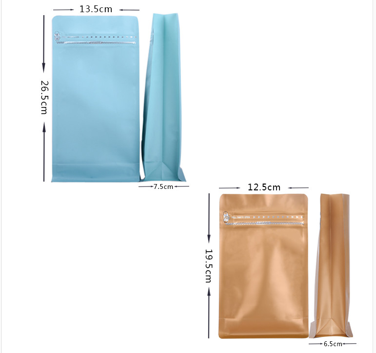 Das wiederverwendbare matte schwarze Plastikbeutel-Verpacken steht oben Beutel für Kaffeebohne