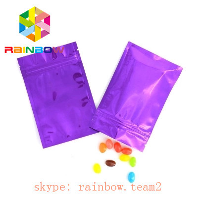 Flacher Form-Aluminiumfolie-Beutel-Verpackenhanfsamen-Taschen-Beutel mit Reißverschluss