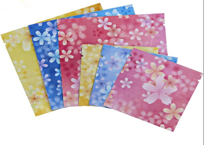 Kundengebundene drei Seite rosa Farbsiegelkosmetiktasche, die für Maske verpackt