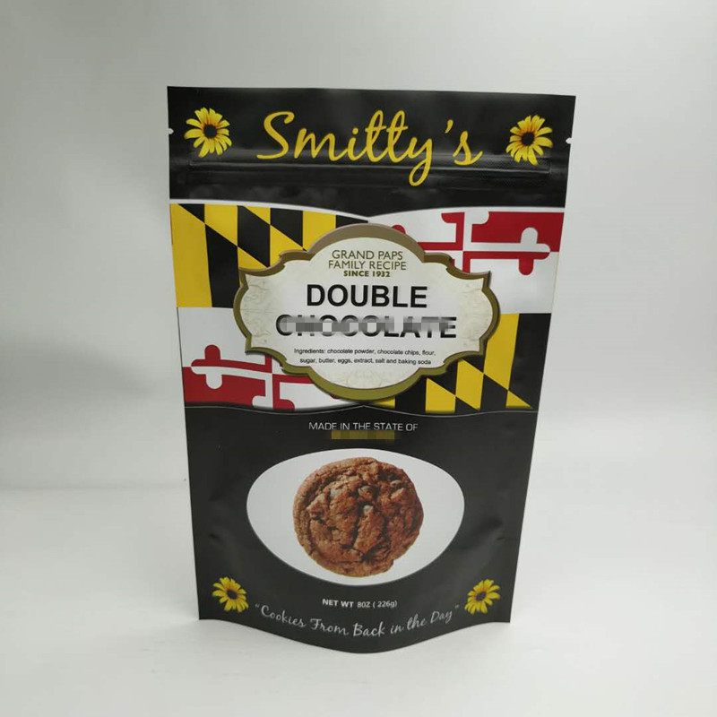 Stehen Sie oben die Imbiss-Tasche, die runde Ecke der Seitendichtungs-drei mit Reißverschluss verpackt