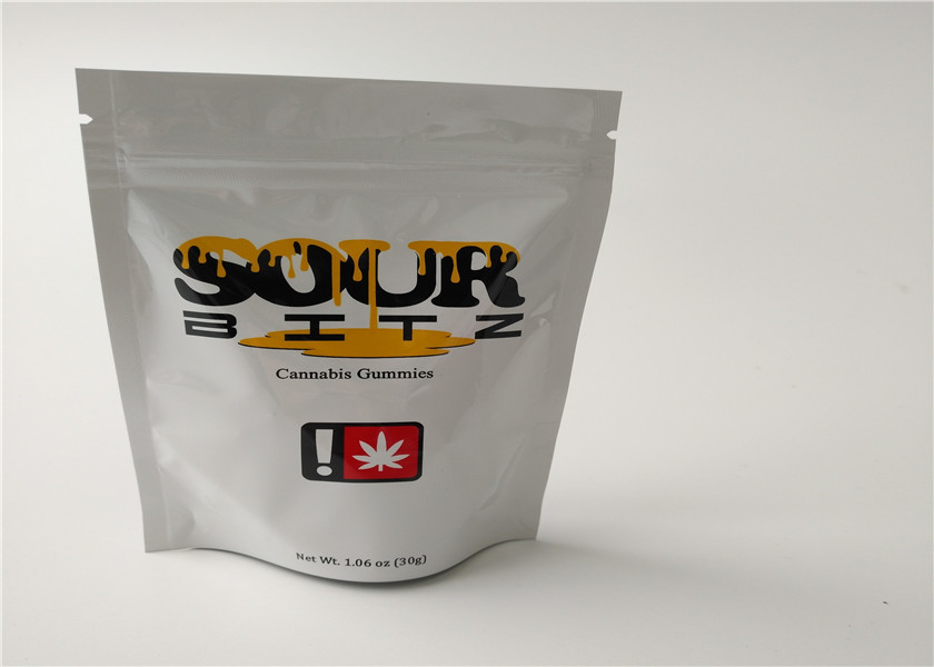 Knöpfen Sie Schließungs-Kräuterweihrauch-Verpackengravüren-Drucken mit luftdichter Reißverschluss-Dichtung