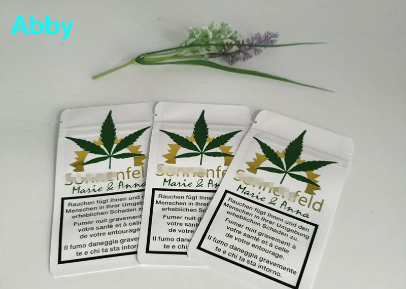 Gold, das wiederversiegelbare Farbe der Plastiktasche-CMYK mit kundengebundenem Material druckt