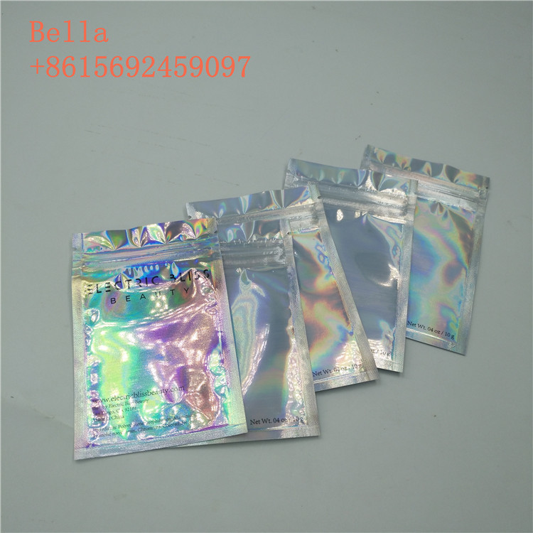 Stehen der Seitenverpackende Folien-Beutel der dichtungs-drei, kleines kosmetisches oben Taschen mit Reißverschluss