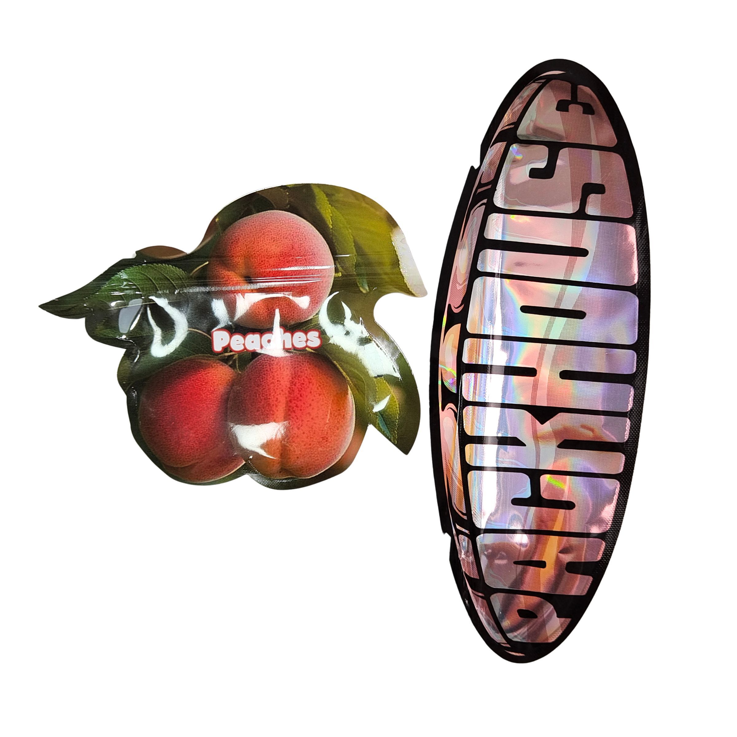 Innen gedruckte Mylar-Taschen Kräuter Tabak Essbare Gummi-Cookie-Verpackung Glanz-Wärme-Dichtung Spezialform Plastiktüten