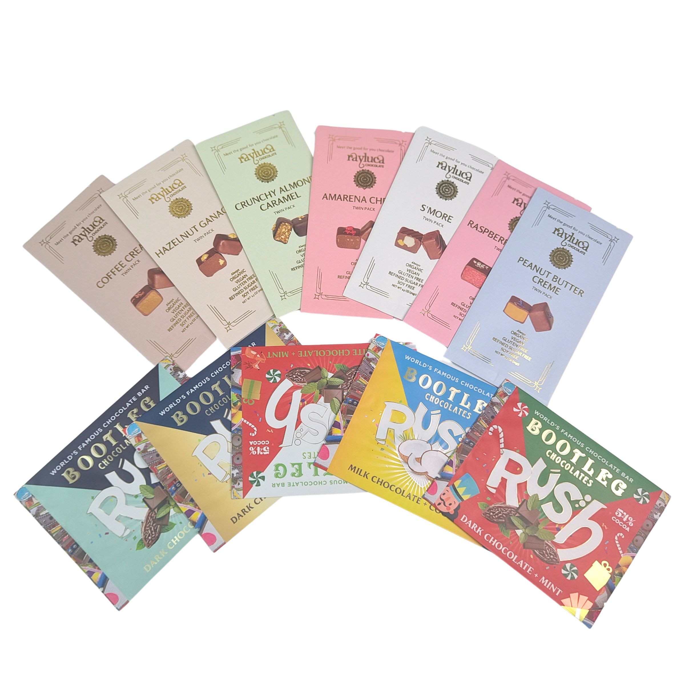 Speise-Aluminiumfolie-Tasche Rücksiegel Kleines Plastik Mylar Hafer Schokolade Energy Bar Cookie Snack Süßigkeiten Verpackungstüte