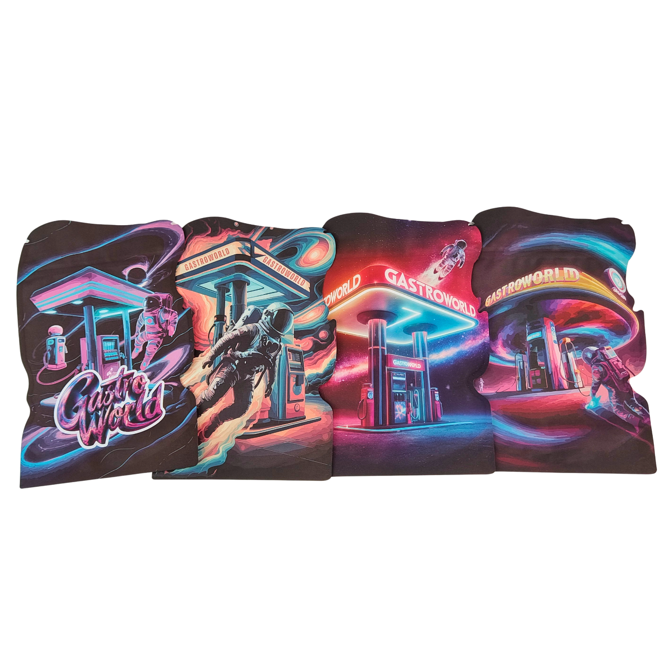 Unregelmäßige Form Die Cut Mylar Taschen für Kekse GummiesTabak PET Plastiktasche mit kindersicheren Reißverschluss Taschen