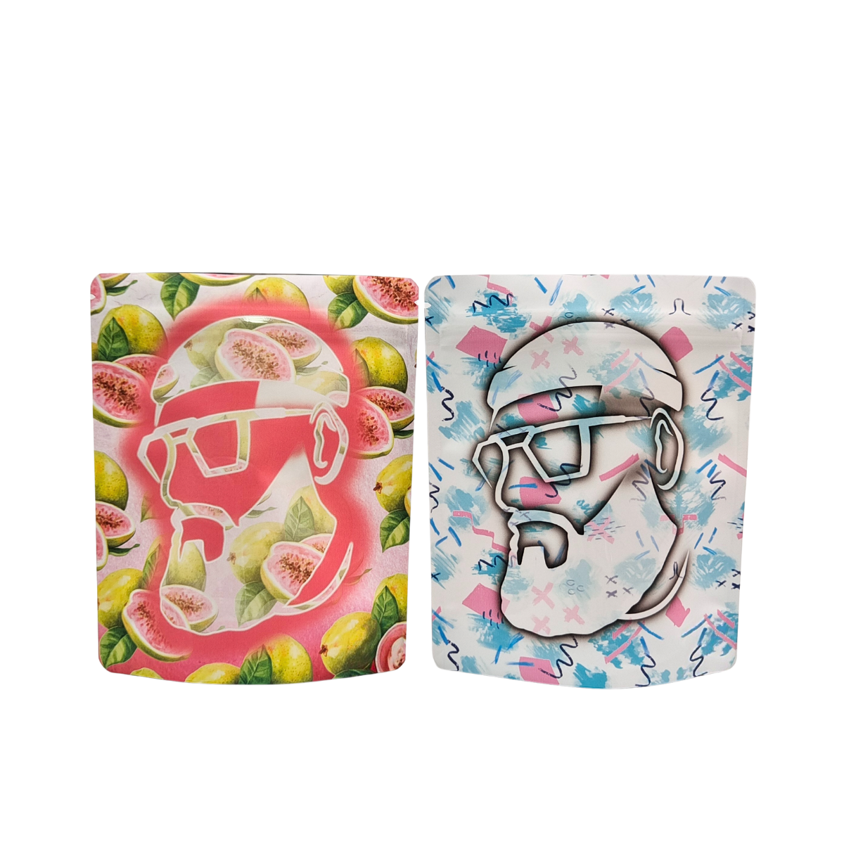 Wiederverwendbares Wärmesiegel 3,5 g 1 oz Mylar Reißverschlussbeutel Stand-up Aluminiumfolie Geruchssicherung Cali Lebensmittellager Mylar Taschen Custom gedruckt