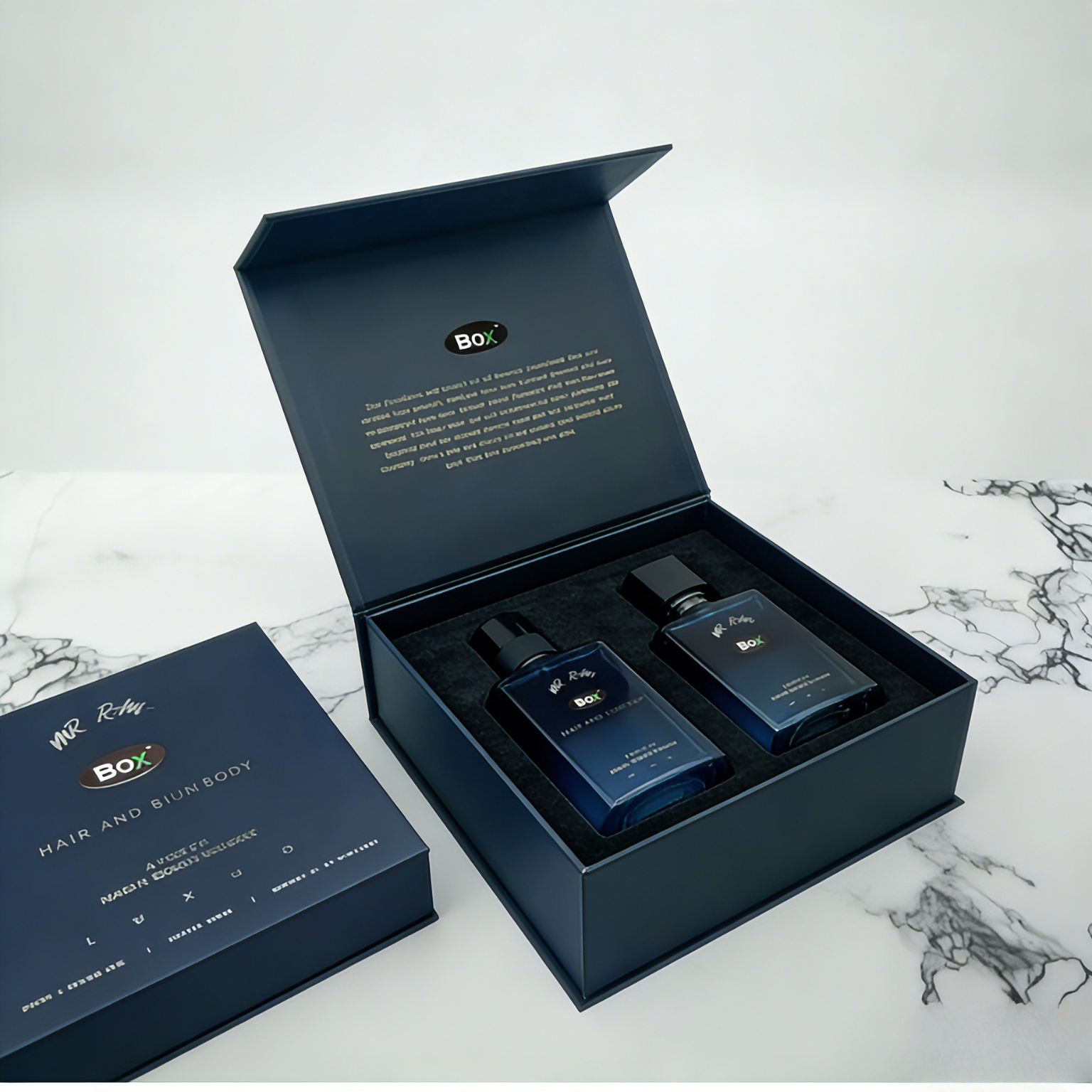 Großhandel Kundenspezifische Luxus Kosmetik Ordner Magnetische Geschenk EVA Schaum Einsatz Matt Laminierung Biologisch abbaubares Material für Parfüm Handwerk