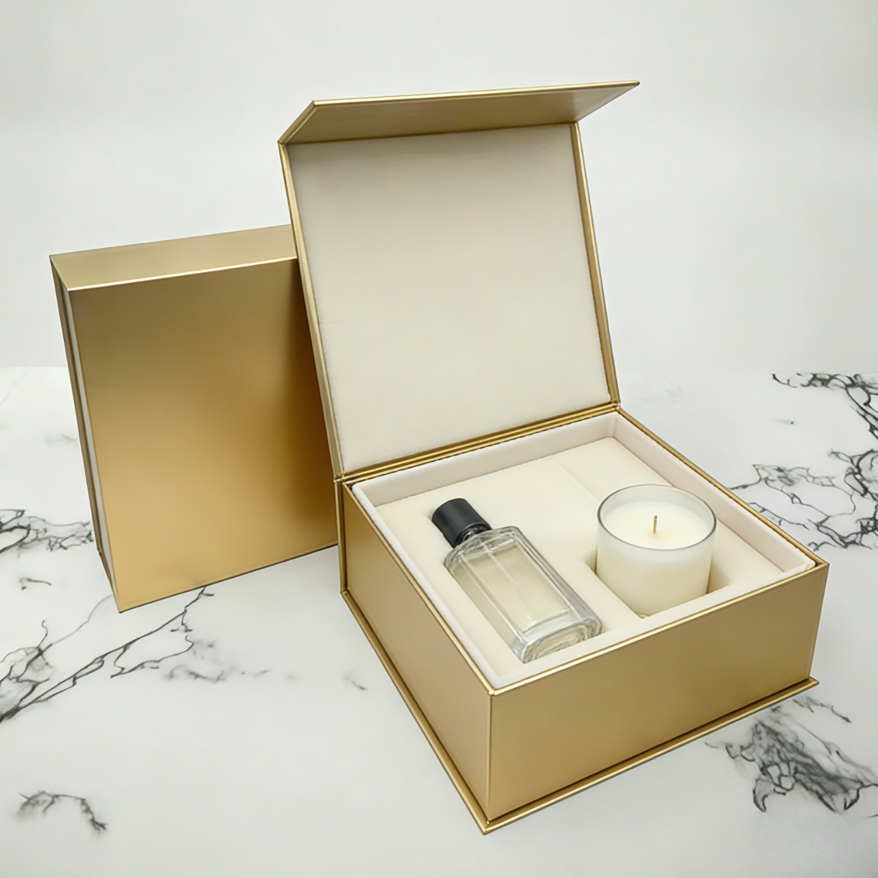 Custom Logo Luxusgroße Matte Karton Biologisch abbaubare Magnetverschluss Klappbox Paket für kosmetische Verpackungen