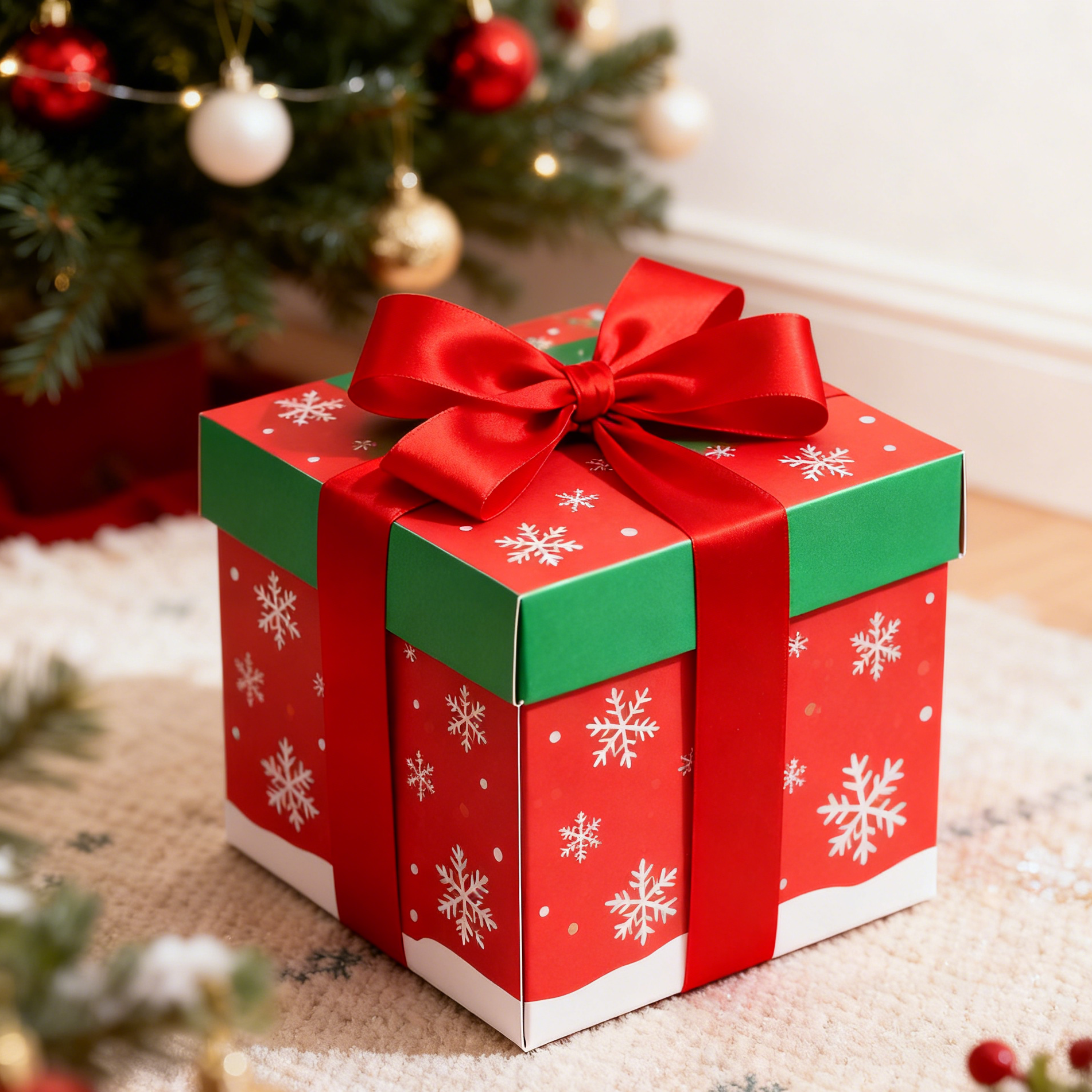 Recycelbare, biologisch abbaubare Kraft-Rechteck Geschenkboxen Klappdeckelband UV-Beschichtung Matte Geburtstagsgeschenk-Weihnachtsgeschenk