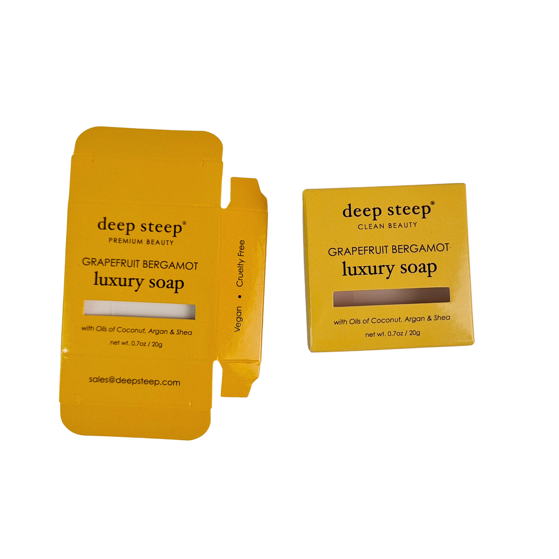 Biologisch abbaubare Kosmetikverpackung mit klassischem Design und glänzender Lamination