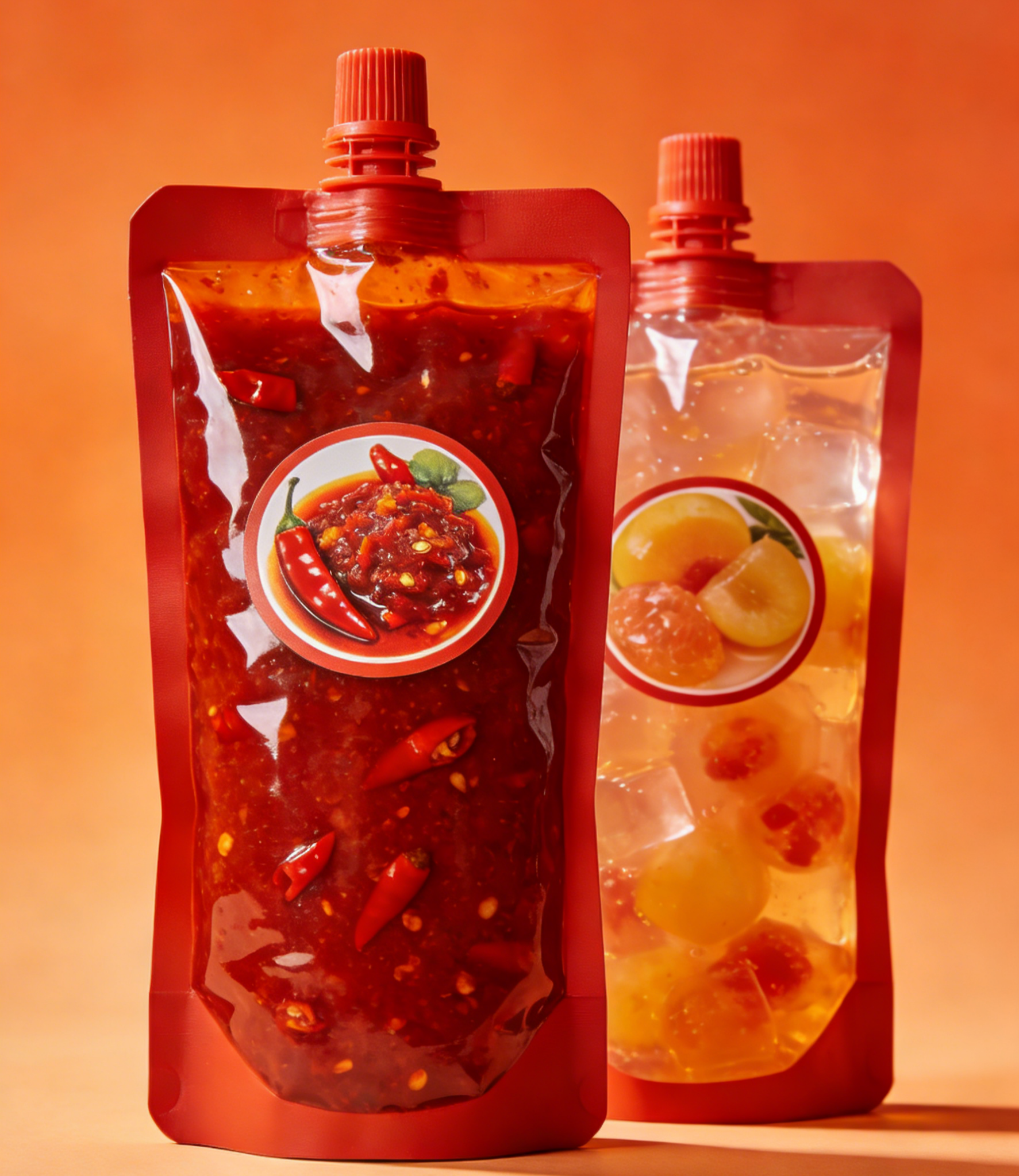 Auslaufsicherer Ausgussbeutel, 150 ml, 200 ml, 300 ml, Doypack, Lebensmittelqualität, Chilisauce, Gelee, Saft, Babynahrungsbeutel, Standbeutel mit Ausguss