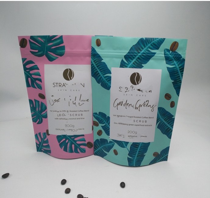 Nahrungsmittelgrad stehen oben Beutels-kundenspezifische Plastikfolien-Mattende für Tee-Verpackung