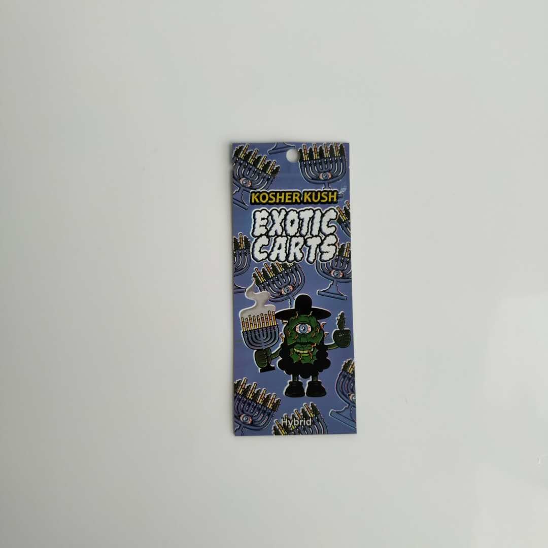 Wiederverwendbare Plastikbeutel, die exotische Wagen-Goldspitzen-Plastik-Tasche mit Reißverschluss verpacken