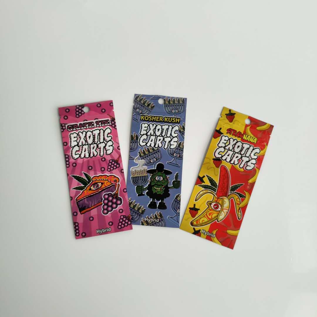 Vape-Patronen-Verpacken- der Lebensmitteltaschen-kundenspezifischer Logo-Zipverschluß mit klarem Fenster