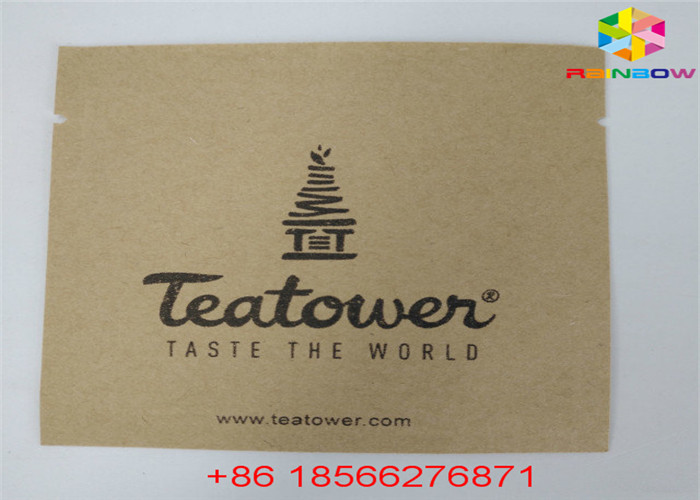 Wiederverwendbarer kundengebundener Papiertüte-Nahrungsmittelbeutel stehen oben Geruch-Beweis mit Reißverschluss mit Fenster