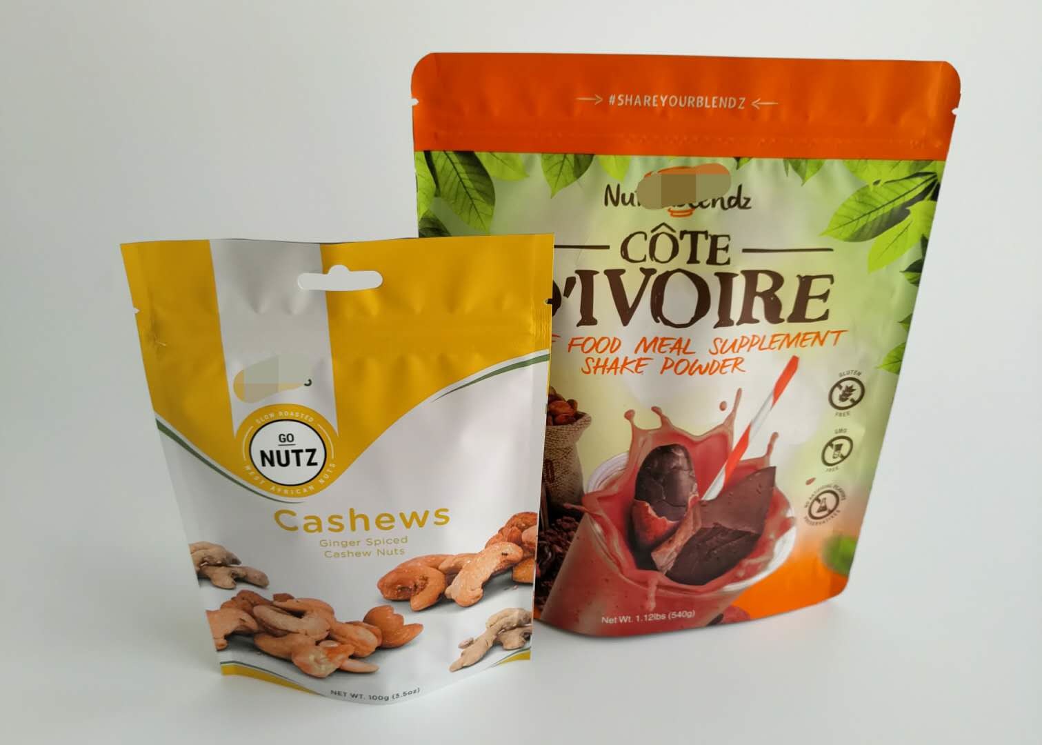 Organisches Chia sät Imbiss-Plätzchen-Verpacken- der Lebensmitteltaschen-Gravüren-Drucken mit Reißverschluss