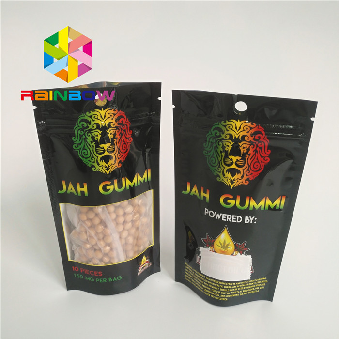 Druckfolie lamellierte Plastik mit Reißverschlussstehen oben das Beutel Mmj-Unkraut-Hanf-Verpacken