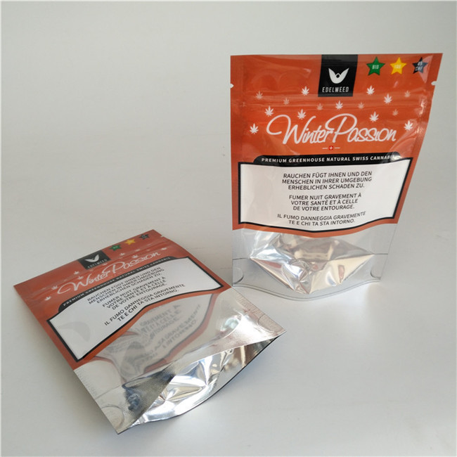 Wiederversiegelbare Matt stehen oben wiederverwendbare Reißverschluss-Taschen-Kräuterweihrauch-Beutel kundengebundene Größe