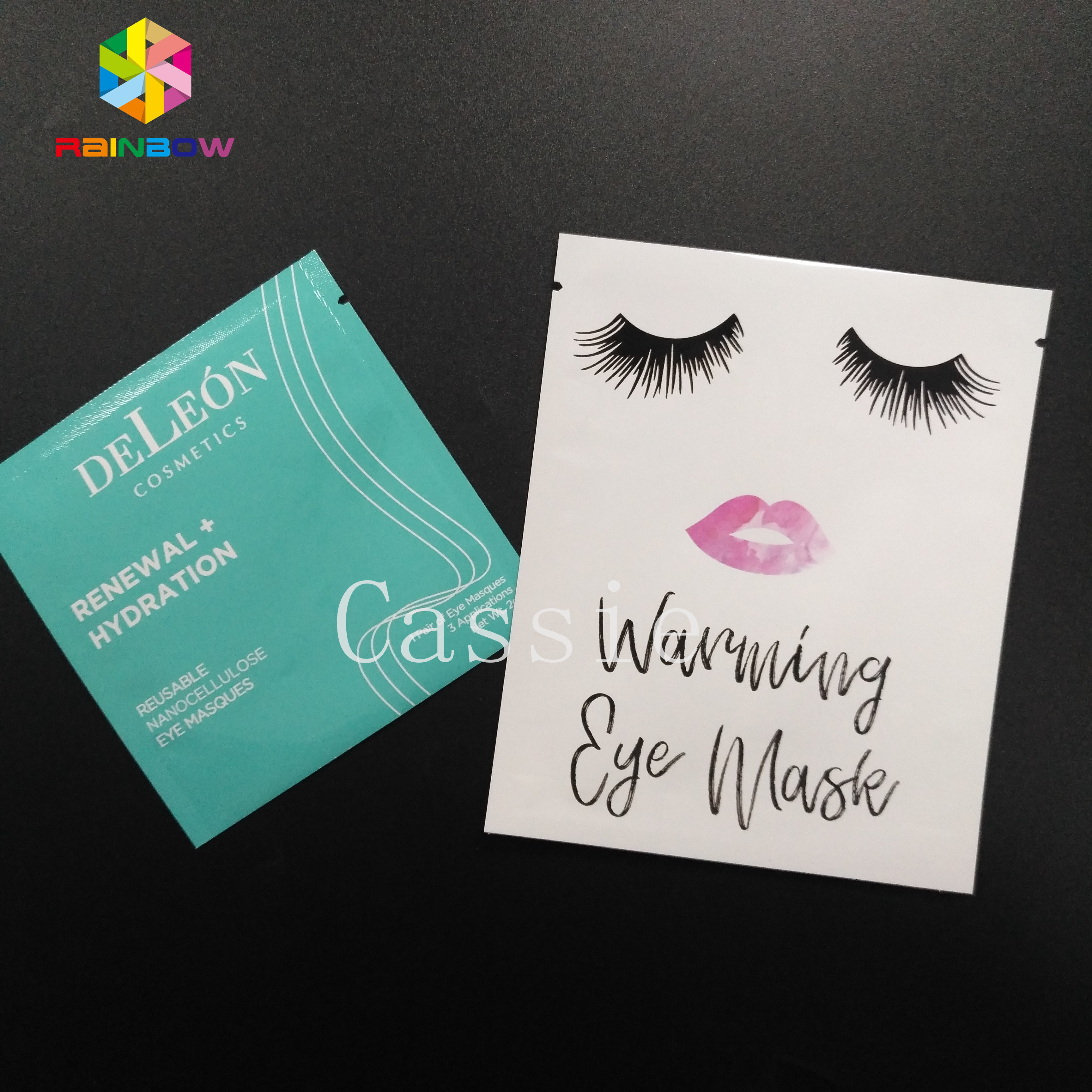 Lamellenförmig angeordneter PET-HAUSTIER Aluminiumfolie-Beutel, der Gesichtsmasken-Plastiktaschen mit CMYK-Gravüre verpackt