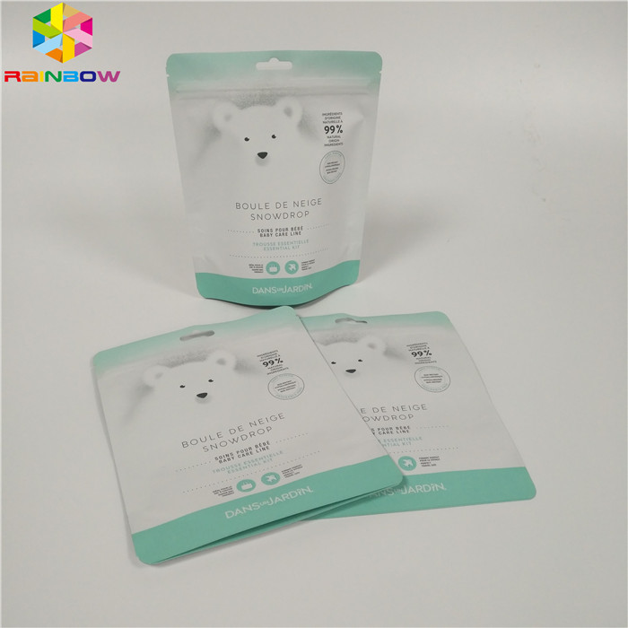 Reißverschluss-Spitze stehen oben Folien-Beutel-Verpackenbadesalz-Aluminiumfolie-Körperpeelings-Taschen