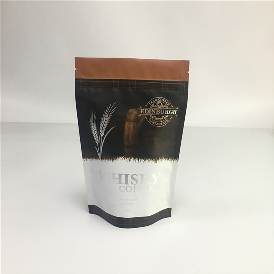 Die lamellierte Aluminiumfolie mit Reißverschlussstehen oben Beutel, Siegelplastiktaschen mit Ventil