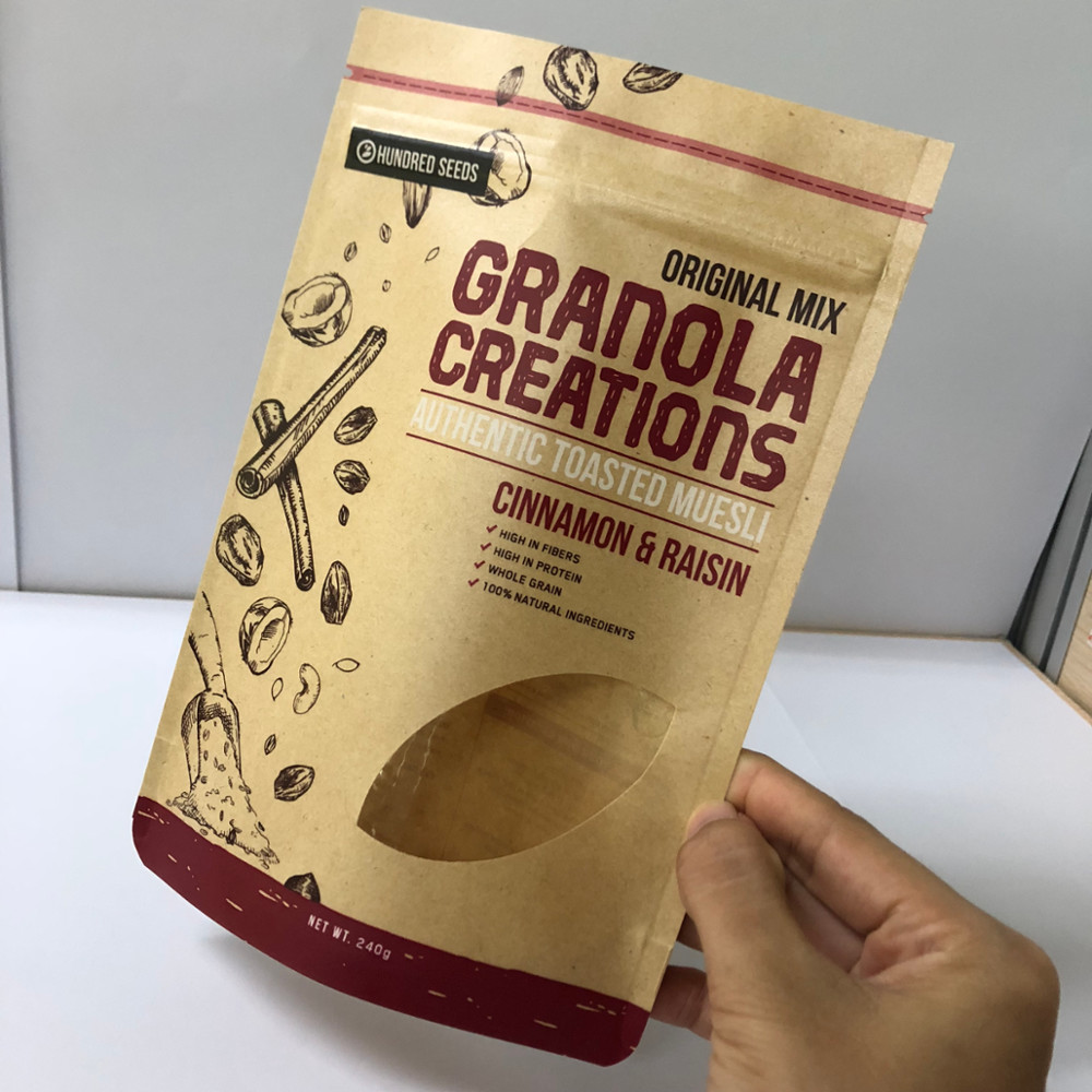 Kaffeebohnen, die kundengebundene Stärke der Papiertüte-120-180 Mic mit Logo-Drucken verpacken