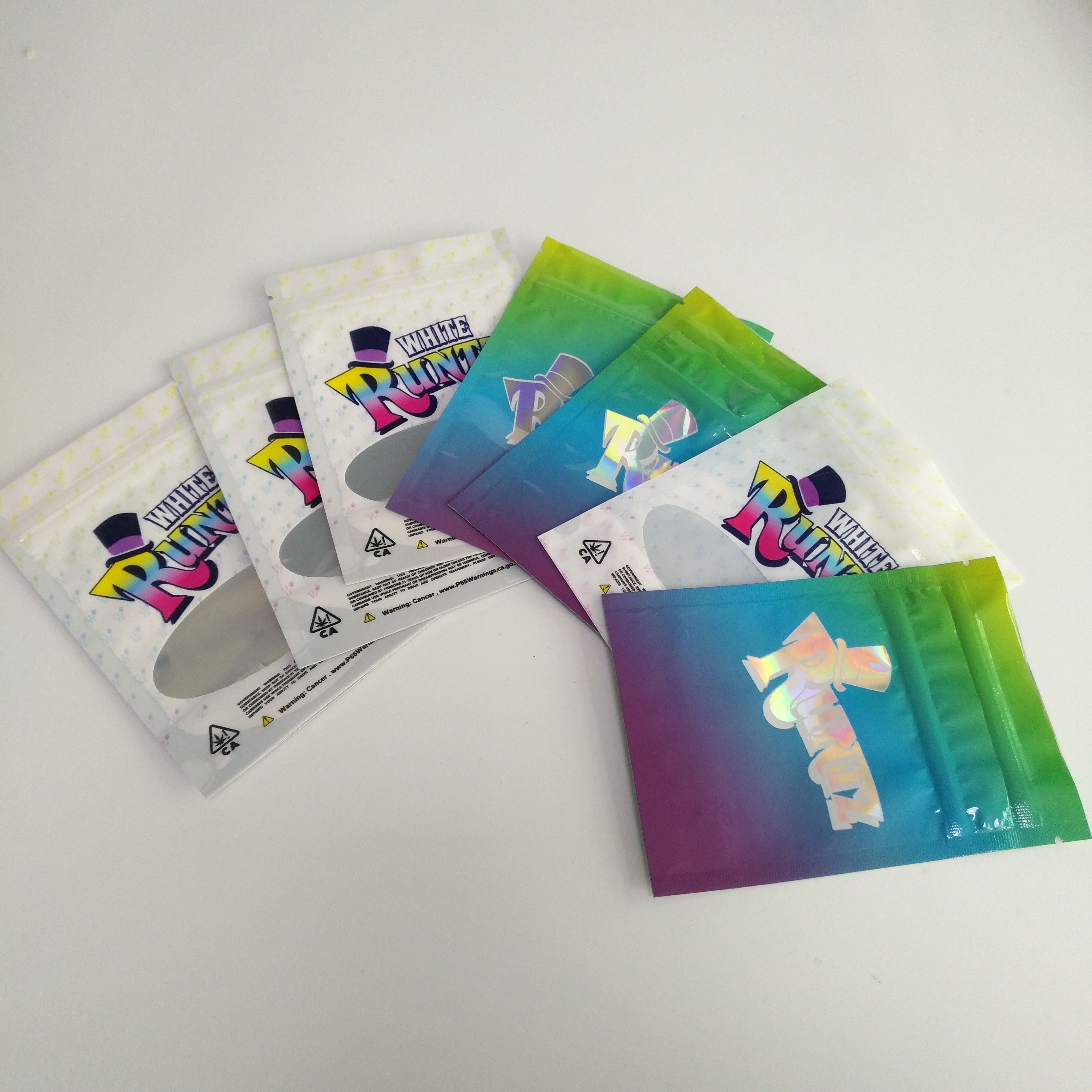 Plastik Runtz versiegelte die Plastiktasche-Gewohnheit, die für das Hanf-Hanf-Verpacken gedruckt wurde