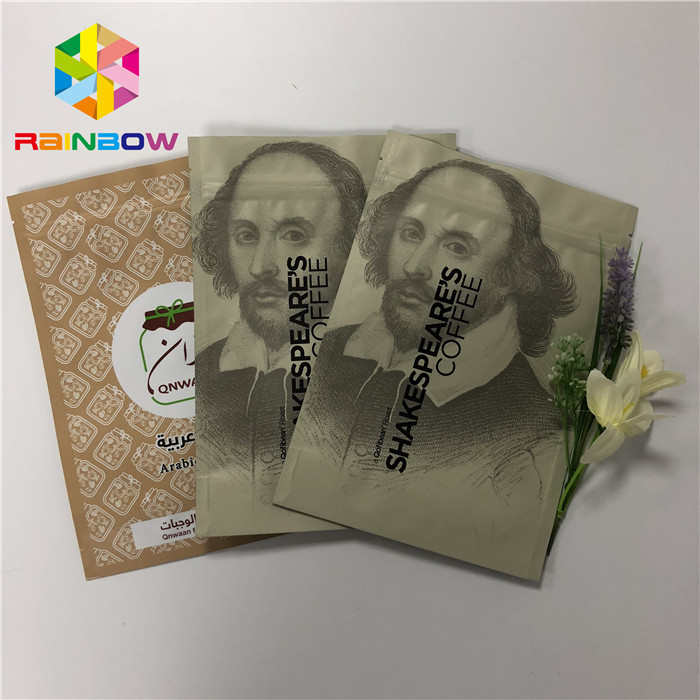 Wiederversiegelbarer Reißverschluss Doypack, der oben Beutel-Kaffee-Verpackentaschen 50-200 Mikrometer steht