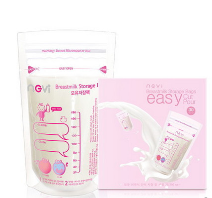 Doppelt stehen Sie oben Reißverschluss-Beutel, Heißsiegel-Verpackentaschen-Muttermilch-Speicher