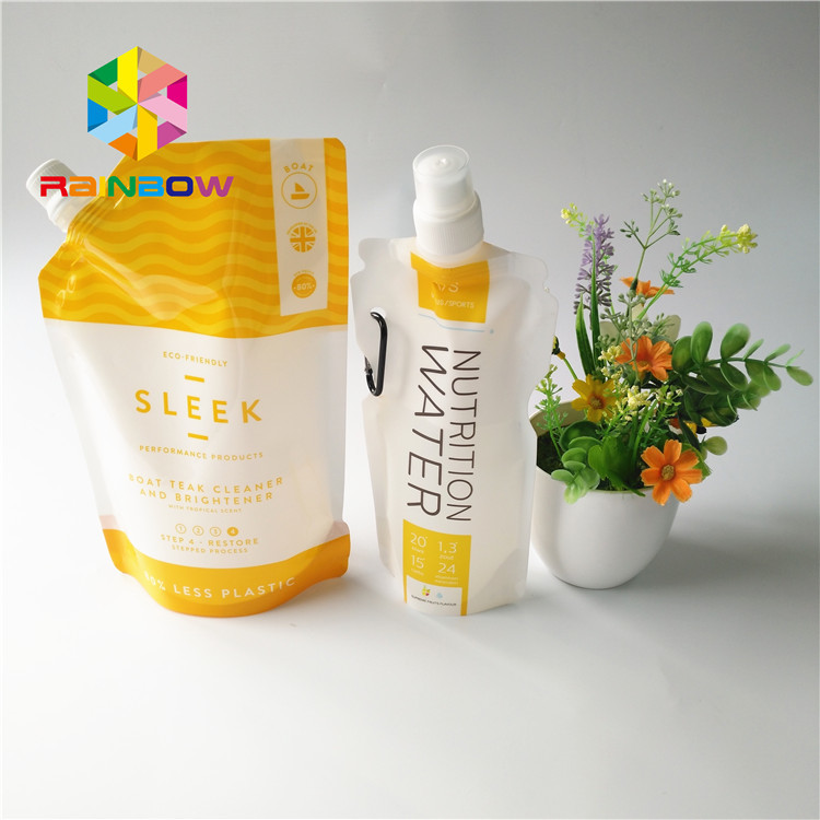 Plastikbeutel der tüllen-5oz/7oz, der die transparente Energie-Getränk-Tasche recyclebar verpackt