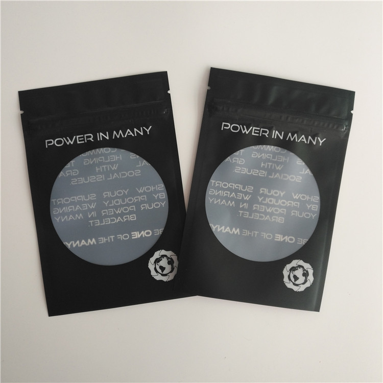 Glatter Heißsiegel-Verpackentaschen-kundenspezifische Logo-Zipverschluss-Taschen-Ohrring-Armband-Beutel