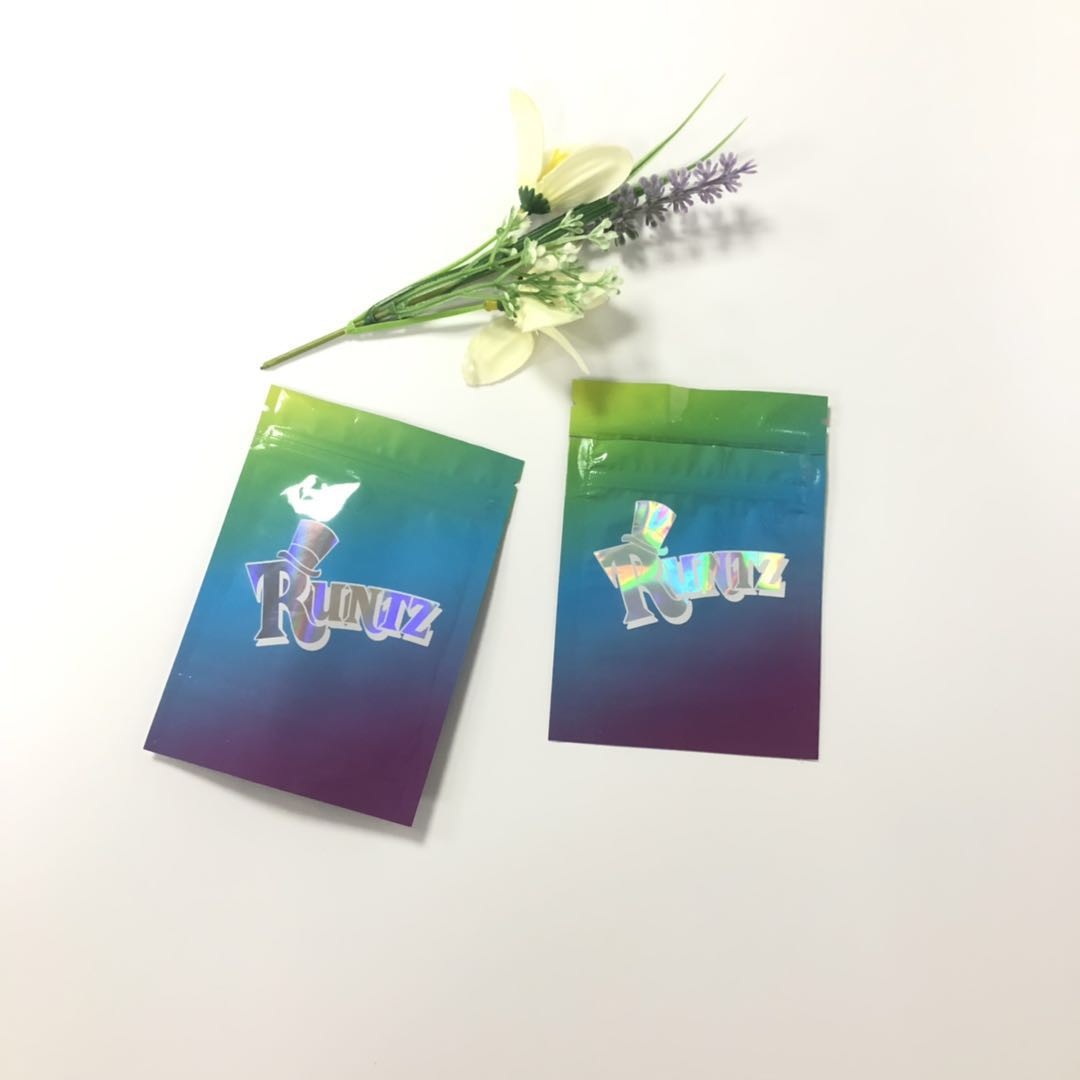 Geruch-Beweis ganz eigenhändig geschriebe Runtz-Zipverschluss-Plastiktasche-Kinder beständig für Kapsel/Pillen