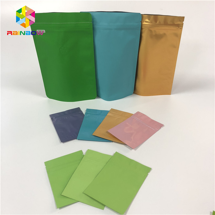 Der Nahrungsmittelgrad-Folien-Beutel, der flacher Zipverschluss-Heißsiegel-Aluminiumfolie verpackt, sackt wiederverwendbares ein