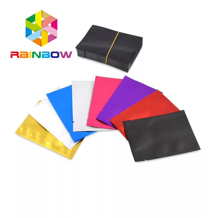 Wiederversiegelbare Plastikbeutel, die drei Seitendichtung kleine Plastik für Kräuter/Plätzchen verpacken