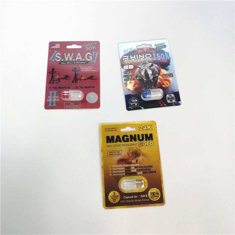 Premizen kardiert Kapsel-die Blase der Karten-3D, die für männliche Verbesserungs-Pillen verpackt