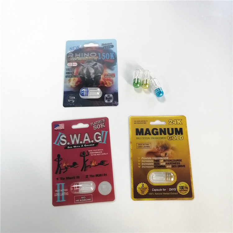 Sexuelle Leistungs-Verbesserungs-Pillen-Blisterpackungs-Verpackenkarte mit Schaukarton